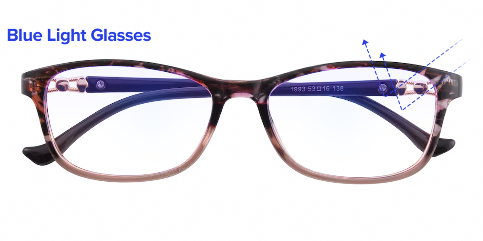 Racine Red Square Acetate Eyeglasses