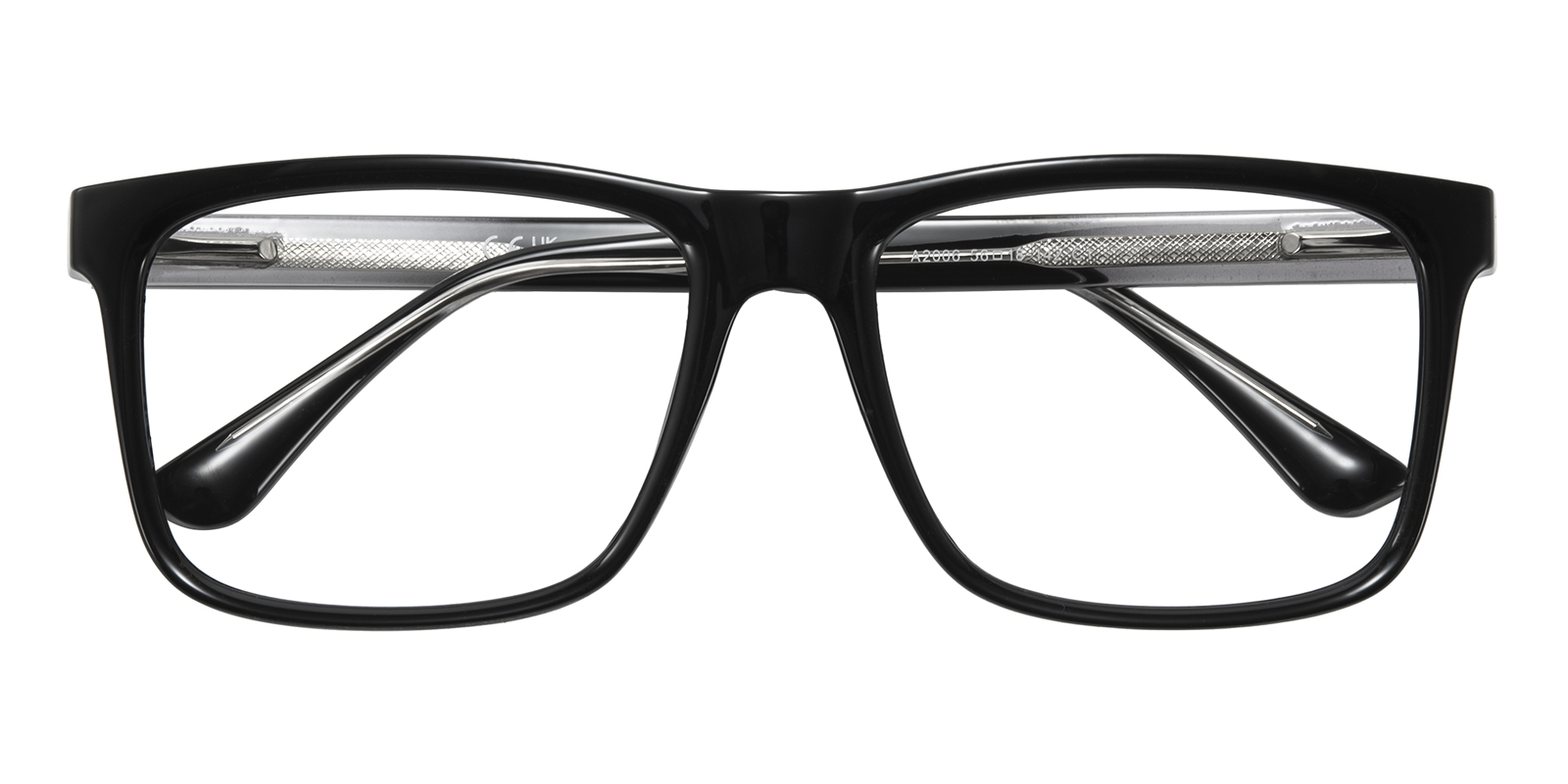 Christopher Black Rectangle Acetate,TR90 Plastic Eyeglasses